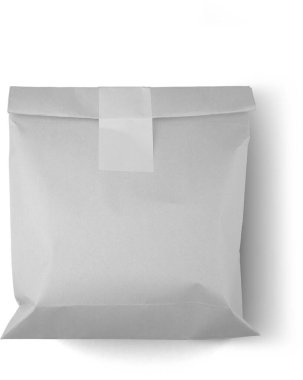 Düz kağıt ambalajından izole edilmiş görüntüyü kapat.