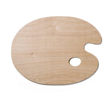 Varlık tasarımınız için izole edilmiş ahşap palet çizimi.