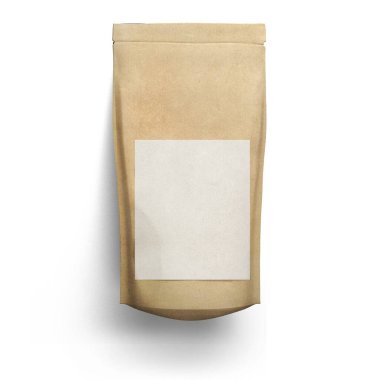 Gerçekçi zanaat doypaketi şeffaf arkaplanda izole edildi. Sahne projeleri için uygun unsur.