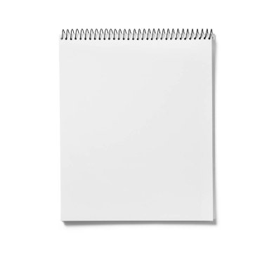 Beyaz arkaplanda izole edilmiş resim defterini kapat.