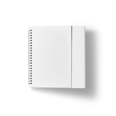 Beyaz arkaplanda izole edilmiş görünüm tablosu takvimi kapat.