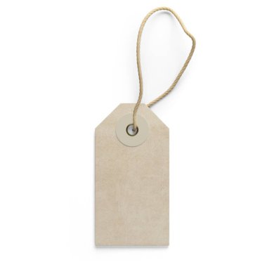 Saydam arkaplanda izole edilmiş gerçekçi etiket fiyatı. Sahne projeleri için uygun unsur.