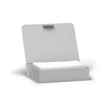 izole üzerinde beyaz arka plan boş kartvizit yığını.