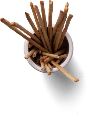 İntegral ahşap çubukların izole edilmiş görüntüsünü kapat.