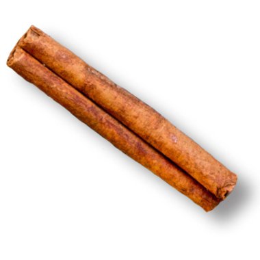 Element projeniz için uygun sade arkaplanda izole edilmiş tarçın görüntüsünü kapat.