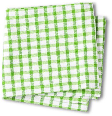 Saydam arkaplanda izole edilmiş gerçekçi peçete. Sahne projeleri için uygun element.