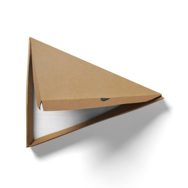 Yemek konseptine uygun izole edilmiş pizza dilimleri..