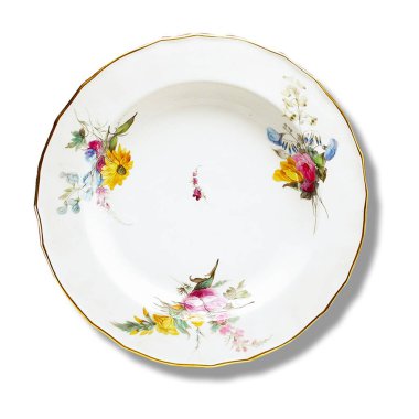 Saydam arkaplanda izole edilmiş gerçekçi beyaz plaka. Sahne projeleri için uygun element.