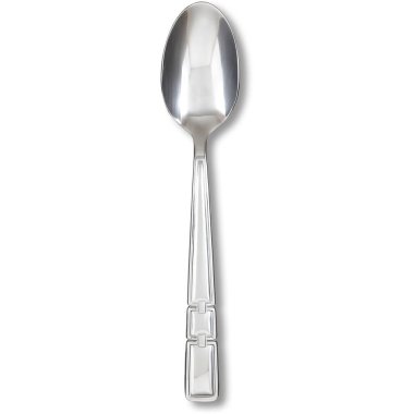 Gerçekçi paslanmaz çelik kaşık şeffaf arkaplanda izole edildi. Sahne projeleri için uygun element.