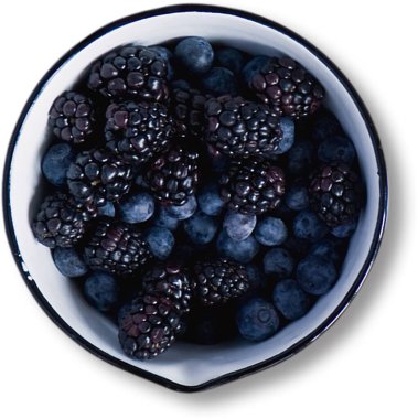 Taze yaban mersini, yemek malzemesi ve garnitür, arka planda izole edilmiş..