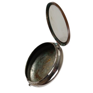 Gerçekçi makyaj aynası şeffaf arka planda izole, varlık tasarımı için uygun.