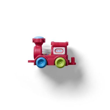 Beyazlar üzerinde izole edilmiş çeşitli çocuk oyuncakları.