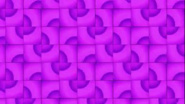 Morun canlı tonlarında kusursuz geometrik desen, üst üste binen daireler ve kareler optik illüzyon etkisi yaratıyor. Modern tasarım ve arka planlar için mükemmel.