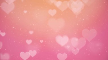 Tatlı pembe kalplerin rüya gibi pembe arka planda süzüldüğü büyüleyici bir video, aşk ve romantizm iletmek için mükemmel. Bu hassas kompozisyon şefkat ve şefkat duygularını çağrıştırıyor..