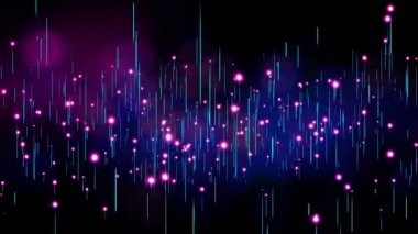 Soyut neon ışıkları dinamik ve geleceksel bir görsel etki yaratır.