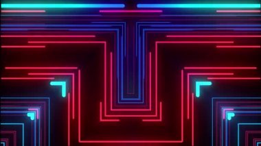 Ekranda dolaşan dinamik neon pembe dalgalar canlı ve enerjik bir görüntü yaratıyor. Bu resim, modern ve fütüristik bir his veren parlak çizgiler ve yüksek bir kontrastı içerir..