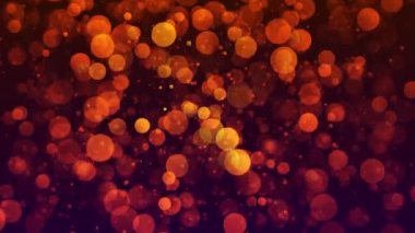 Parlayan turuncu Bokeh ışıkları sıcak ve şenlikli bir atmosfer yaratır.