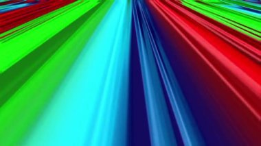 Mavi yeşil ve kırmızı gölgeli renkli yatay ışık çizgileri koyu arkaplan üzerinde bir hız ve hareket algısı yaratır. Teknoloji, dijital sanat veya gelecek tasarım projeleri için elverişli.