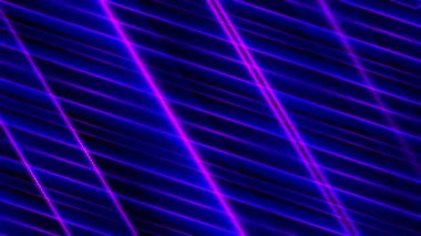 Dinamik ve enerjik soyut bir tasarım. Neon çizgileri koyu bir arkaplan üzerinde kesişiyor. Dijital sanat, modern tasarımlar ve gelecek temalar için mükemmel..