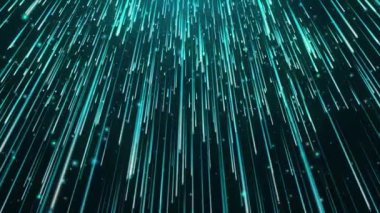 Tepeden düşen ışık çizgileriyle soyut bir arkaplan hareket ve enerji hissi yaratır..