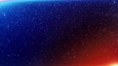 Soyut mavi ve kırmızı yıldızlı arkaplan.