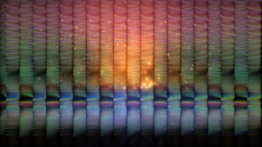 Yanardöner çizgiler ve bulanık ışıklar ile soyut renkli arkaplan.