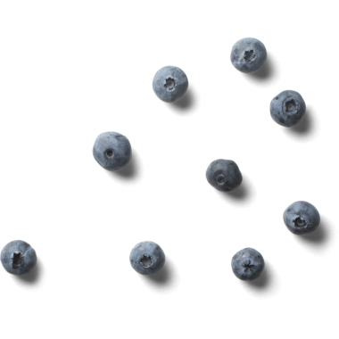 Şeffaf bir arkaplana dağılmış yaban mersini koleksiyonu canlı renklerini ve dokularını sergiliyor..