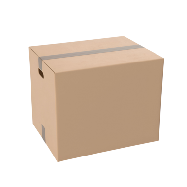 Basit bir karton kutu, genellikle depolama, nakliye ve taşınan eşyalar için kullanılır..
