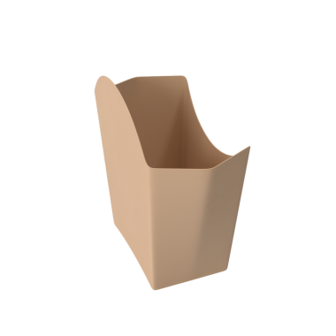 Basit, bej bir paket yemek malzemeleri için tasarlanmış..