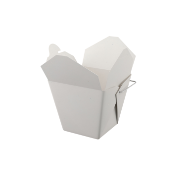 Düz beyaz paket servis kutusu, genellikle paketleme için kullanılır, özellikle Asya mutfağında..