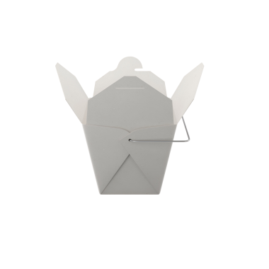 Genellikle Asya mutfağını servis etmek için kullanılan beyaz bir paket..