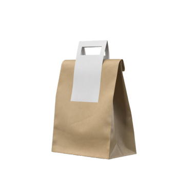 Basit kahverengi bir kese kağıdı, yemek paketlerinde ya da paketlerde kullanılır..