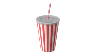 Pipetle çizgili bir bardak, genellikle meşrubat ya da meşrubat gibi içecekler için kullanılır..