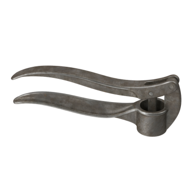 Bir kaldıraç mekanizmasıyla fındık kırmak için tasarlanmış metal bir fındık kırıcı..