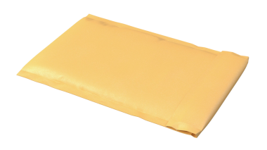 Düz, yastıklı bir zarf. Genellikle dokümanları veya küçük parçaları güvenli bir şekilde postalamak için kullanılır..