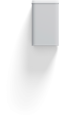 Temiz tasarımı olan basit, modern beyaz bir buzdolabı..