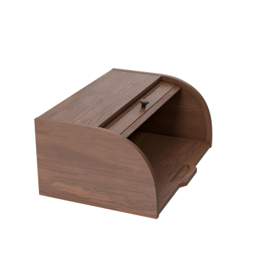 Kıvrımlı bir tasarımı ve küçük bir çekmecesi olan ahşap bir masa düzenleyicisi. Kırtasiyeyi depolamak ve çalışma alanını düzenli tutmak için ideal..