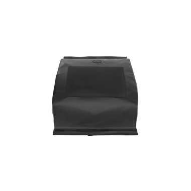 Ürünleri güvenli bir şekilde depolamak için tasarlanmış siyah bir paket..