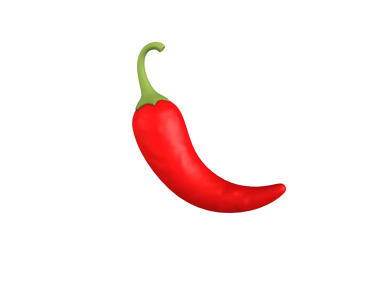 Parlak kırmızı biber, genellikle yemek pişirmek için kullanılır..