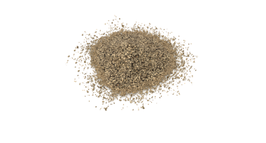 Bir yığın ince, açık kahverengi toz, muhtemelen baharat ya da baharat olarak kullanılıyor..