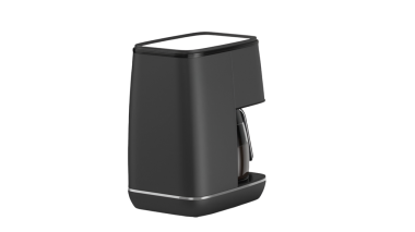 Zarif, modern bir kahve makinası verimli demleme için tasarlandı..