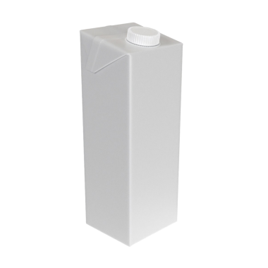 Basit, markasız beyaz bir karton, süt ya da meyve suyu gibi sıvıları paketlemek için kullanılır..