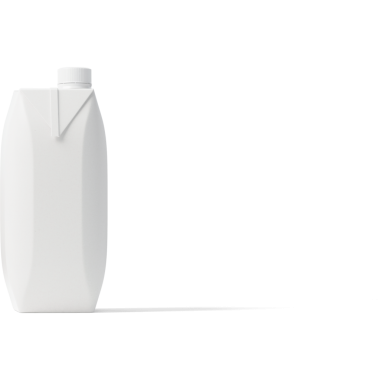 Tipik olarak sıvı depolamak için kullanılan, vida kapaklı sade beyaz plastik bir kap..