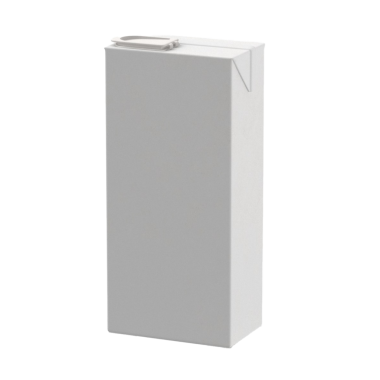 Süt ya da meyve suyu gibi içecekleri paketlemek için kullanılan sade, markasız bir karton..