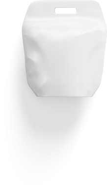 Yemek servisi ya da paket servisi için tasarlanmış sade bir paket..