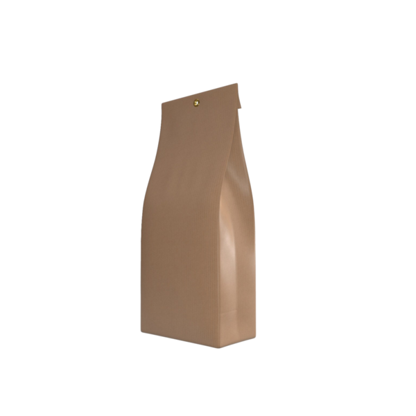 Süt kartonuna benzeyen basit kahverengi bir kese kağıdı, tipik olarak yiyecek ve içecek paketlemede kullanılır..