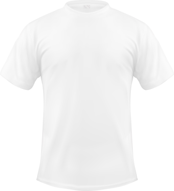 Tarafsız bir arkaplanda gösterilen, günlük giysi veya kişiselleştirme için uygun beyaz bir tişört.