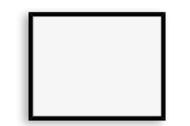 Resim veya fotoğraf için hazırlanmış boş bir çerçeve.