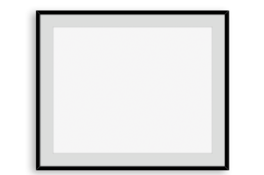 Resim veya fotoğraf için hazırlanmış boş bir çerçeve.