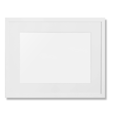 Fotoğraf veya sanat eserlerini göstermek için tasarlanmış boş bir çerçeve.